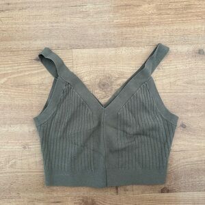 Sage green H&M tank top